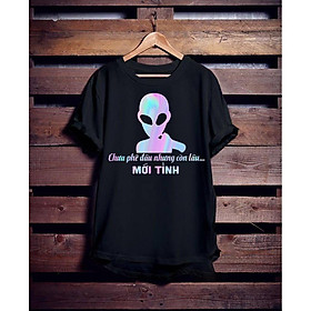 Áo Tay Lỡ Unisex Phản Quang Form Rộng Vải Mịn Đủ size - Chưa Phê Đâu Nhưng Còn Lâu Mới Tỉnh