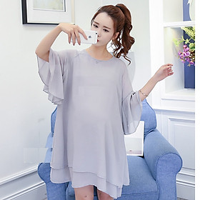 ĐẦM BẦU CHIFFON TẦNG TRẺ TRUNG DR990