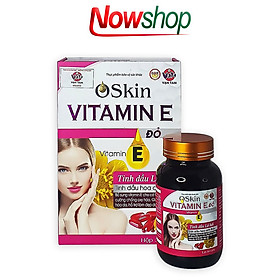 Viên uống Oskin Vitamin E Đỏ hỗ trợ trẻ hóa làm trắng cải thiện sạm nám ngăn ngừa lão hóa da