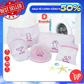 Mua Combo 5 túi giặt TG2 siêu dày 3 lớp cao cấp bảo vệ quần áo dùng cho máy giặt siêu bền tiện dụng chính hãng miDoctor
