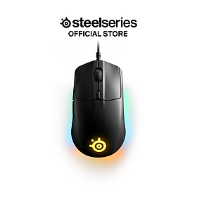 Chuột gaming có dây SteelSeries Rival 3 màu đen 77g, đèn RGB, 6 nút