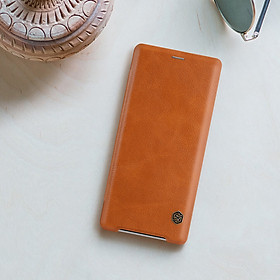 Bao da dành cho Sony Xperia XZ3 hiệu Nillkin Qin- Hàng chính hãng