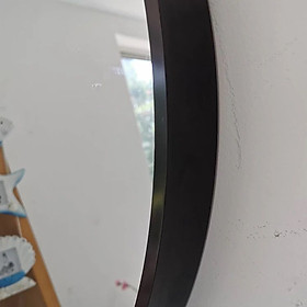 Gương tròn treo tường khung nhôm mạ vàng GTT01 - Đường kính 700mm