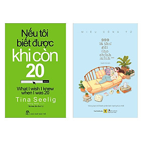 Combo 2 Cuốn Sách Kỹ Năng Sống Tích Cực : Nếu Tôi Biết Được Khi Còn 20 + 999 Lá Thư Gửi Cho Chính Mình - Mong Bạn Trở Thành Phiên Bản Hạnh Phúc Nhất (Phần 2) (Tặng kèm Bookmark Happy Life)