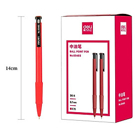 Combo 5-10-20 Bút Bi Viêt Bi Bấm Văn Phòng Học Sinh 0.7mm Deli - Đầu Bấm Thiết Kế Chống Trượt Tiện Dụng - 6546S