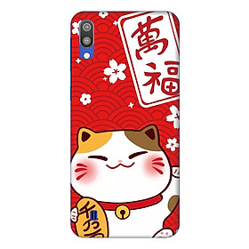 Ốp lưng dành cho điện thoại Samsung Galaxy M10 hình Mèo May Mắn Mẫu 4 - Hàng chính hãng