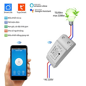 Công tắc wifi điều khiển từ xa qua điện thoại app Smart nhiều chức năng điều khiển thông minh AC220v 10A Posson SS-CW