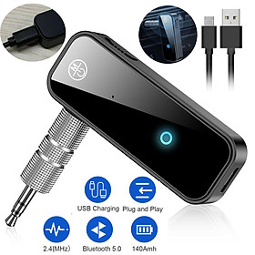 3.5mm AUX Car Bluetooth Receiver Audio Adapter Bluetooth 5.0 Transmitter