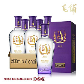 Thùng rượu MAOPU kiều mạch tím 45% Vol 500ml