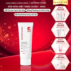 Sữa rửa mặt Thảo Dược Sắc Ngọc Khang 100g  Sạch Mịn, Sáng Da, Mờ Nám Sạm