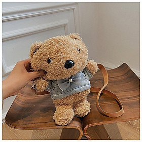 TÚI, BALO ĐỰNG TIỀN LÌ XÌ - Túi, balo đeo chéo đi học, đi chơi hình gấu Teddy phiên bản Hàn Quốc dễ thương, ngộ nghĩnh