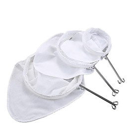 Mua Vợt túi lọc trà vải  cà phê quai Inox có khóa kéo tháo rời siêu bền có nhiều kích thước đồ lọc trà tiện lợi an toàn