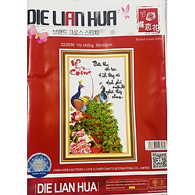 Mua Tranh thêu chữ thập Vợ chồng 222836  kích thước 62 x 88 cm