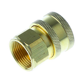 M22x 1.5mm Female Socket Brass Pressure Washer Quick Connect Fitting