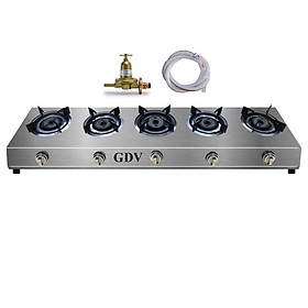 Mua Bếp Gas Khè Bán Công Nghiệp Inox GDV 5 Lò Đốt Chuyên Mỳ Cay  Bánh Xèo - Hàng Chính Hãng