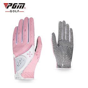 Găng Tay Golf Nữ Vải Sợi Co Dãn Chống Trượt - PGM Women's Cotton Golf Gloves - ST020