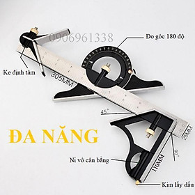 Mua Thước đo góc thước đa năng - thước ke góc vuông 30cm