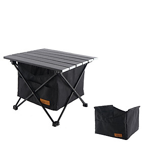 Outdoor Folding Table Storage Basket Picnic Table Storage Hanging Bag Invisible Pocket Waterproof Camping Barbecue Table