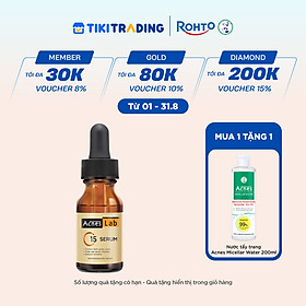 Serum C15 dưỡng sáng mờ thâm, ngăn ngừa lõa hóa Acnes Lab C15 Serum 15ml