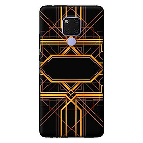Ốp lưng in cho Huawei Mate 20 mẫu Họa Tiết Vàng Cam - Hàng chính hãng
