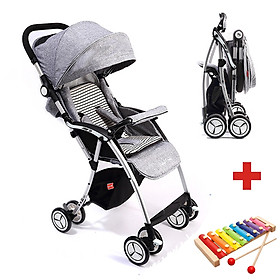 Xe đẩy cho bé, Xe đẩy trẻ em cao cấp gấp gọn siêu nhẹ Baby Only F2 - TẶNG KÈM ĐÀN XYLOPHONE 8 THANH CHO BÉ