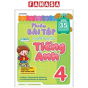 Phiếu Bài Tập Cuối Tuần Tiếng Anh - Lớp 4