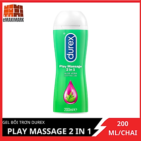 Hình ảnh Gel bôi trơn Durex Play Massage 2in1 chiết xuất nha đam chai 200ml