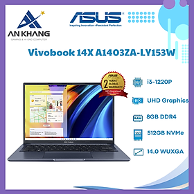 Mua Laptop Asus Vivobook 14X A1403ZA - LY153W (Core i3-1220P | 8GB | 512GB | Intel UHD | 14 inch WUXGA | Win 11 | Xanh) - Hàng Chính Hãng - Bảo Hành 24 Tháng