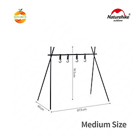  Giá Treo Đồ Tiện Lợi Thiết Kế 4 Móc dùng Cho Du Lịch Dã Ngoại Cắm Trại NatureHike NH19BJ082