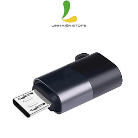 Đầu chuyển đổi Gochek từ Type C sang micro USB - Jack chuyển đầu nhanh chóng dành cho micropohone - Hàng chính hãng