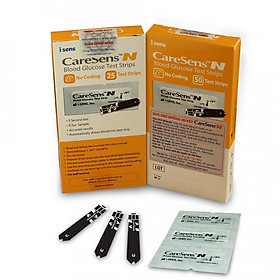 Que thử đường huyết CareSens N (vỉ 25 que) - thương hiệu Hàn Quốc