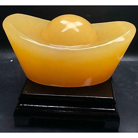 Mua Thỏi Vàng Thờ Thần Tài 15cm Đá Ngọc Hoàng Long tặng đế đẹp