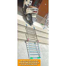 Mua cầu lên xe inox cao cấp kt 130x45cm