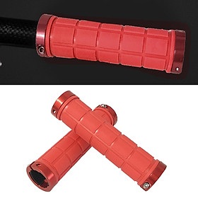 1 Pair of Bicycle Handlebar Grips 22.2mm, Bicycle Grips, Bike Handlebar Grips Non-slip Double Lock Handle Bar Grippers for MTB, BMX, Mountain Bike