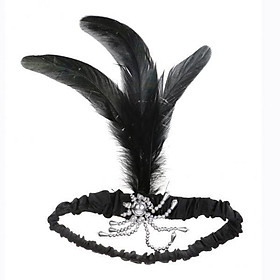 4-20pack Retro 1920s Charleston Flapper Feather Headband Dress Up Party Gatsby