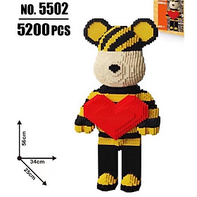 Đồ chơi xếp hình gấu Bearbrick 50cm hàng đẹp