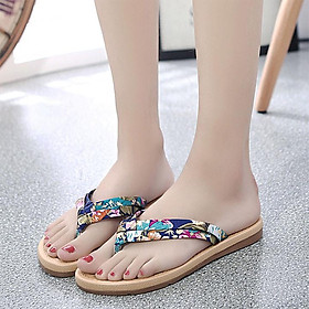 Dép kẹp nữ họa tiết hoa thời trang TNU-01