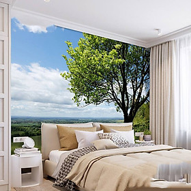 Mua Tranh dán tường 3D phong cảnh sương sớm PC34