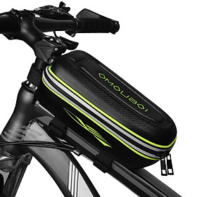 Túi đựng đồ để phía trước cho xe đạp leo núi, chống thấm nước, đa chức năng-Màu Xanh huỳnh quang