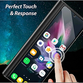 Miếng dán kính cường lực màn hình trước cho Samsung Galaxy Z Fold 8 / Z Fold8 Ultra / Z Fold 6 / Z Fold 7 full 9D hiệu Kuzoom Protective Glass - mỏng 0.3mm, vát cạnh 2.5D, độ cứng 9H, viền cứng mỏng chống vỡ cạnh - Hàng nhập khẩu