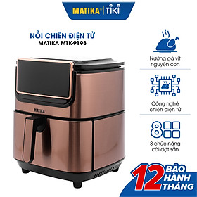 Mua Nồi Chiên Không Dầu Điện Tử MATIKA 9.8L 1800W MTK-9198  Hàng Chính Hãng