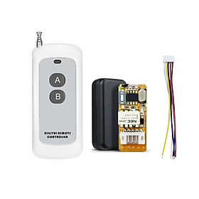 433Mhz DC 3.7V 4.5V 5V 6V 7.4V 9V 12V Universal Receiver Module RF Remote Control Switch Relay 1CH Mini Wireless Control Switch 3.7V-12V Wide Working Voltage + 1PCS 2 Key 433 Mhz Transmitter Remote Controls 1527 Chip