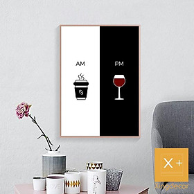 Mua 10 SET TRANH TRANG TRÍ QUÁN COFFEE HIỆN ĐẠI - KHUNG GỖ TỰ NHIÊN