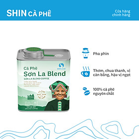 Cà phê Sơn La Blend - SHIN Cà phê - Cà phê pha phin - Hộp thiếc 200g