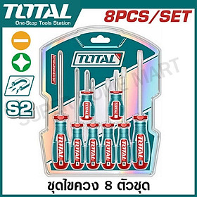 BỘ 8 TUA VÍT DẸP VÀ BAKE TKSDS0826 TOTAL -HÀNG CHÍNH HÃNG