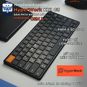 Bàn phím không dây hàng chính hãng HyperWork HyperOne Gen 3 HPW-KB1G3