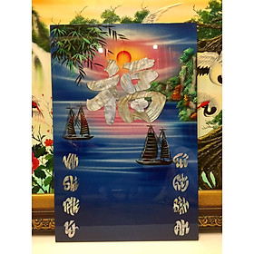 Mua Tranh sơn mài đốc lịch treo tường  Chữ Phúc 福 - 404