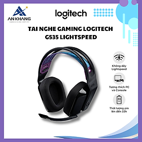 Mua Tai nghe game không dây Lightspeed Logitech G535 - Nhẹ  âm thanh nổi  tương thích PC  PS4  PS5  Mic gấp để Mute - Hàng Chính Hãng