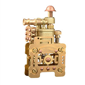 Mua Vỏ Hột Quẹt Bật Lửa Xăng Đá Đồng Thủ Công Thiết Kế Kiểu Dáng Cỗ Máy Đẹp Độc Lạ 703 WATT Màu Vàng - Dùng Xăng Bấc Đá Cao Cấp