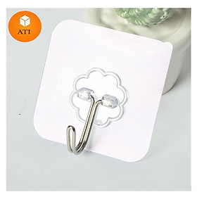Mua COMBO 5 MÓC DÁN TƯỜNG TRONG SUỐT TREO ĐỒ Chịu Lựch Siêu Dính Đa Năng - 6x6 cm